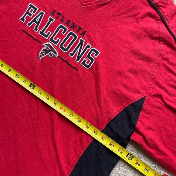 Atlanta Falcons NFL Long Sleeve Red Men’s Shirt Size L - Picture 3 of 8